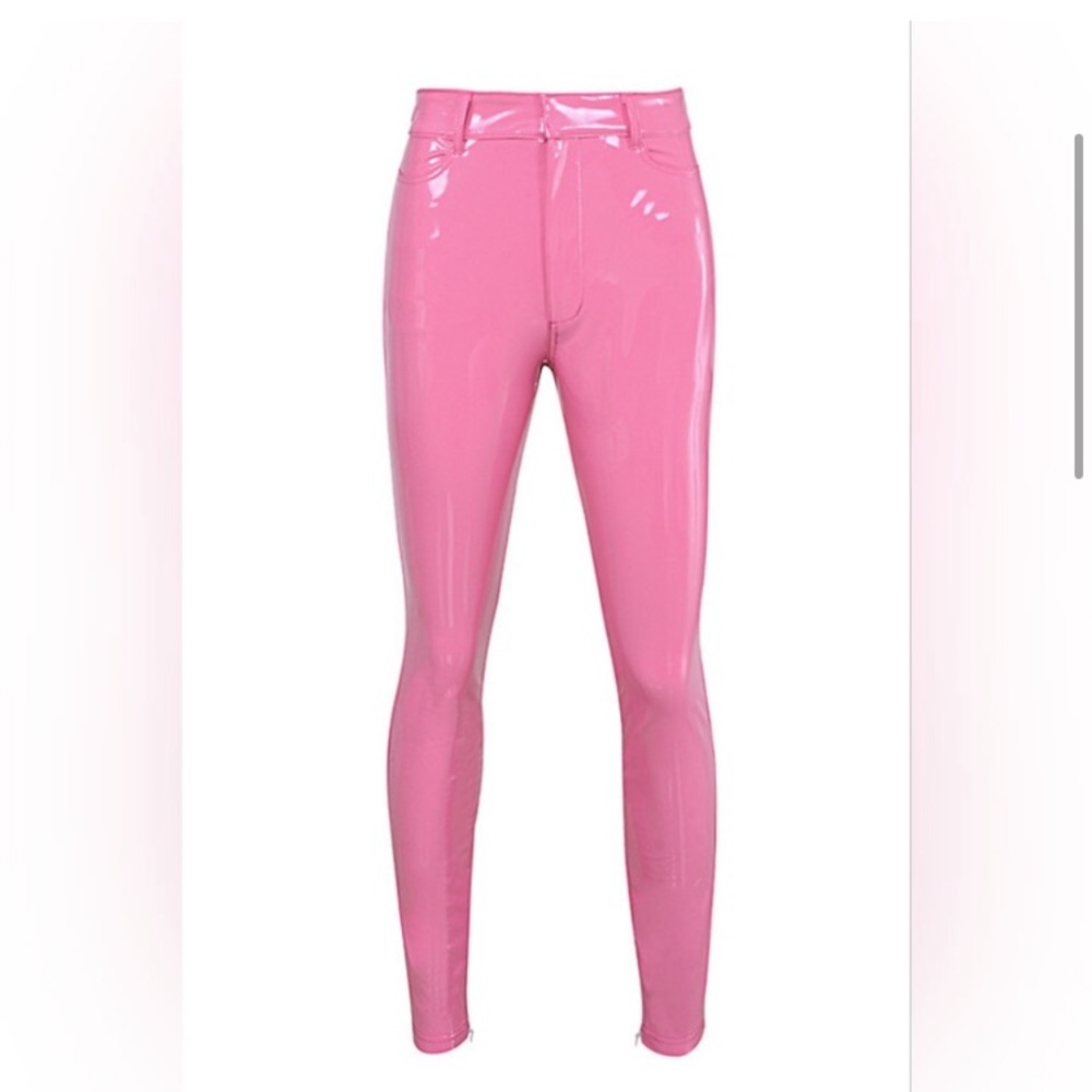 House of CB london Barbie hot pink patent faux leather legging pants